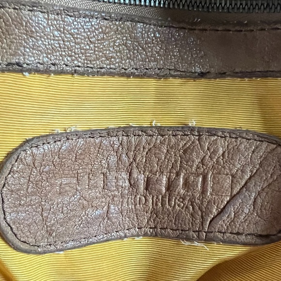 GUSTTO Italian Leather Bag Large Satchel Purse Brown FAST SHIPPING 1159-56 - Picture 12 of 15